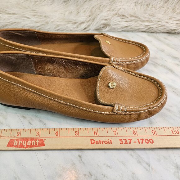Talbot Women's Tan Leather Slip-On Flats Shoes US 8B - Picture 3 of 8